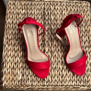New red heels size 5.5